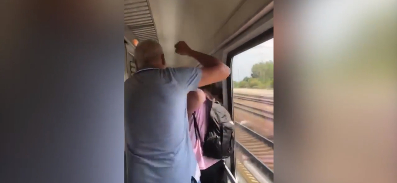Angol lányokat vert egy férfi a Prága–Budapest-vonaton
