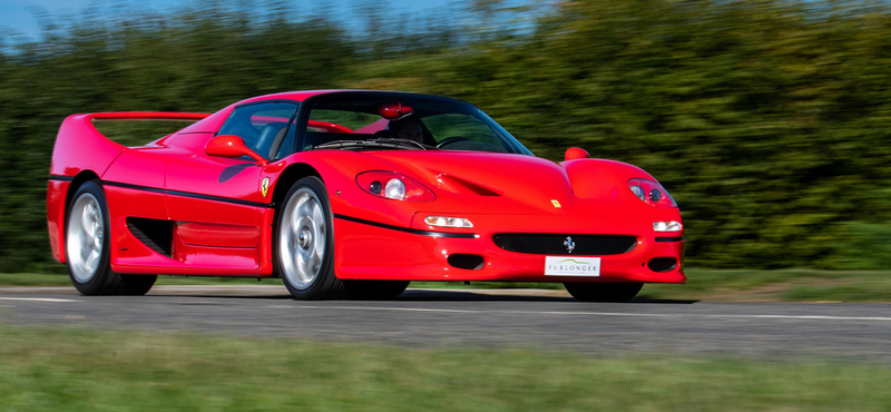 26 éves, de szinte vadonatúj ez az eladó Ferrari F50