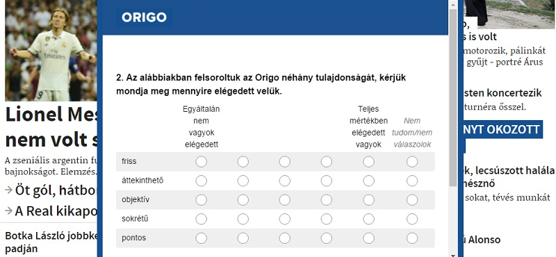 Ön mennyire elégedett az objektív és pontos Origóval? 