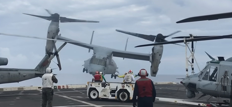 Felkavaró videó került elő egy V-22-es Osprey öt évvel ezelőtti katonai repülőbalesetéről