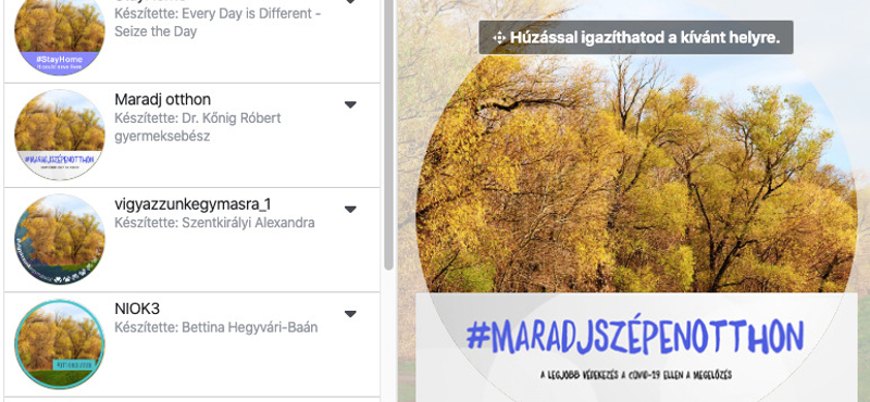 Itt vannak a facebookos keretek, amelyekkel ön is segítheti a koronavírus-járvány elleni védekezést
