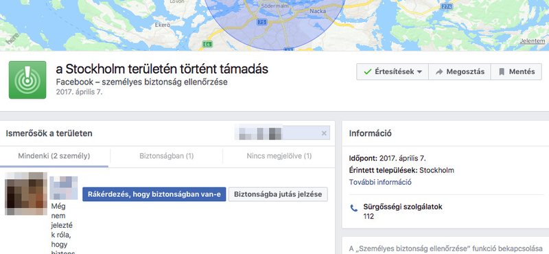 Terrortámadás Stockholmban: ismét aktív a Facebook legszomorúbb funkciója