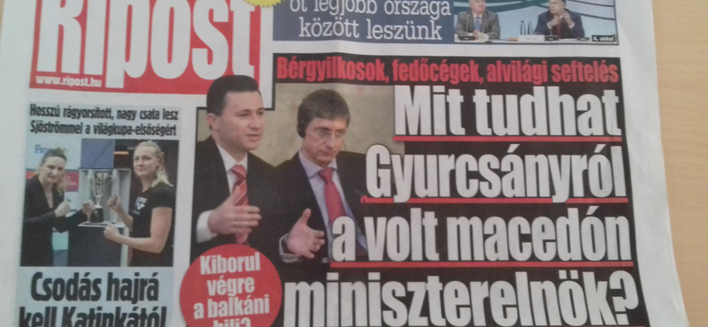 A Ripost megtalálta Gyurcsányt a Gruevszki-botrányban