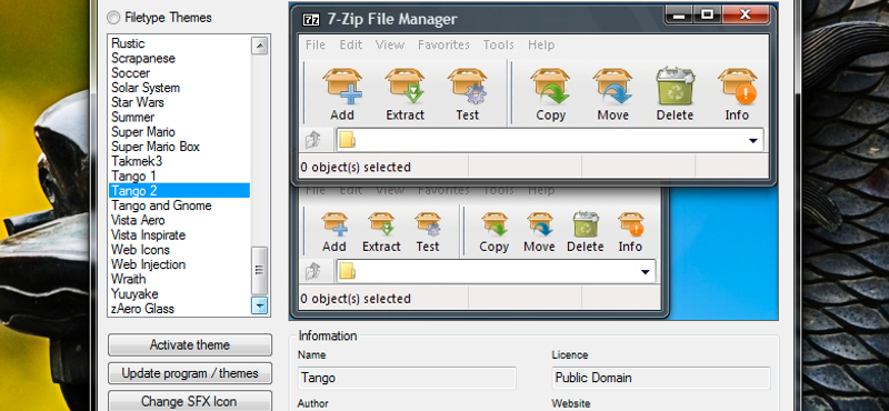 Öltöztessük fel kedvenc tömörítőnket: látványos témák a 7-zip szoftverhez!