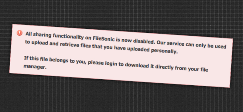 Megindult az ár: nem lehet letölteni a Filesonic-ról és az Uploaded.to-ról sem!