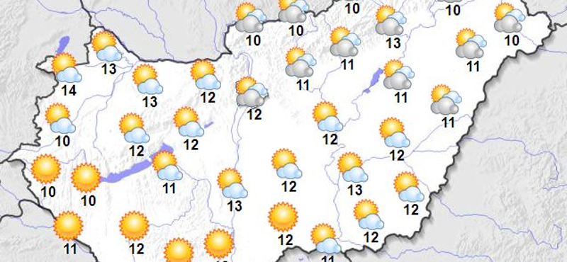 A hegyekben viharos szél, nyugaton napsütés várható