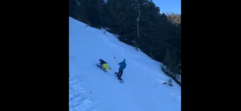 18 éves magyar snowboardos tarolt le több síelőt egy osztrák felvonó vonalán – videó