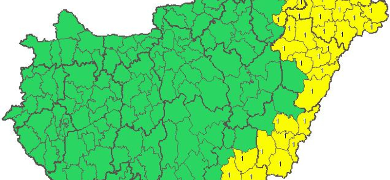 Riasztást adtak ki a felhőszakadások miatt - térkép