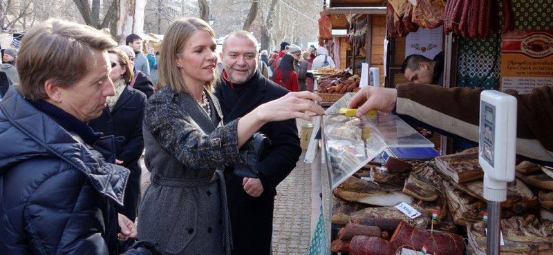 Fotók: A mangalicák közé ment Budapesten az új amerikai nagykövet