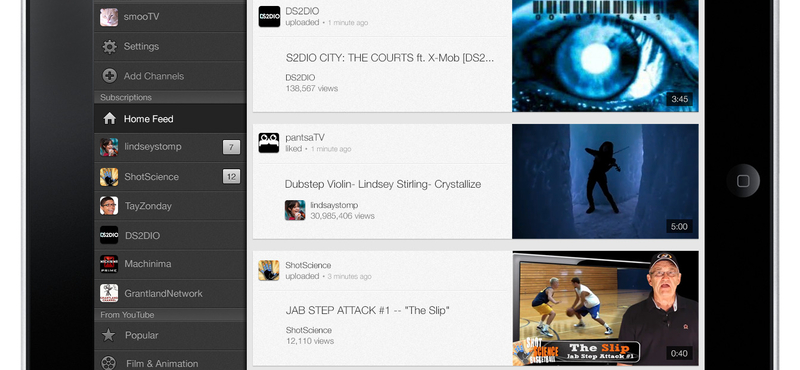 Megérkezett a YouTube iPadre