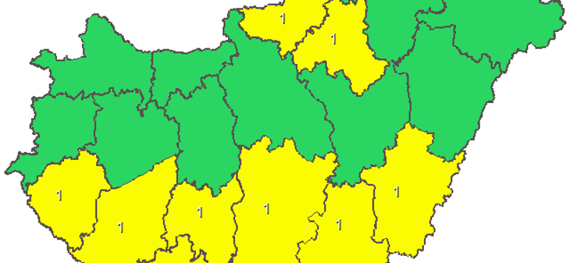 Ónos eső jön kedden, kiadták a figyelmeztetést – térkép