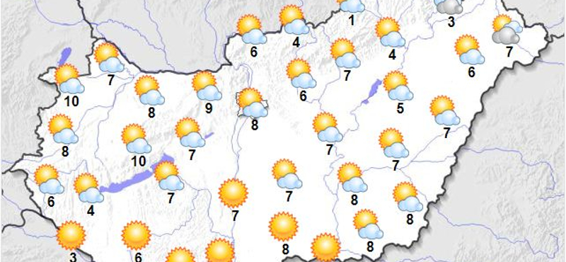 Ködös reggelt követően napsütéses, szinte már tavaszi időnk lesz