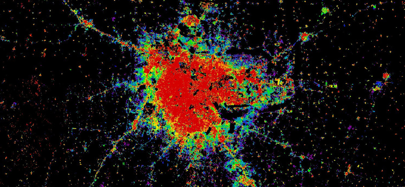 Feltérképezik az űrből a világ városainak lábnyomait