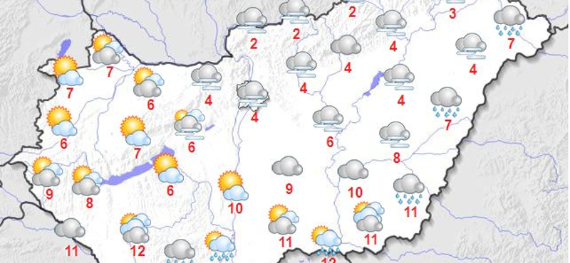Helyenként esővel, de folytatódik a tavaszias időjárás
