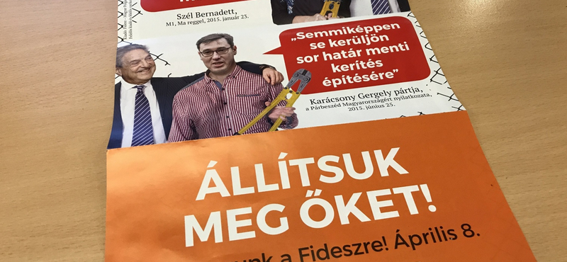 Megérkezett a Fidesz-plakát a postaládákba is