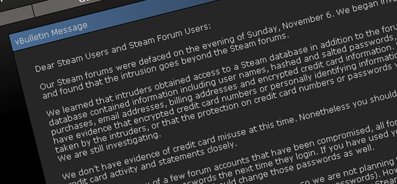 Nyilatkozott a Steam a tavalyi feltöréssel kapcsolatban