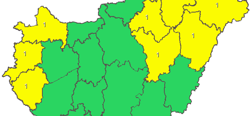 Riadó a végeken – 8 megyére adtak ki figyelmeztetést (térkép)