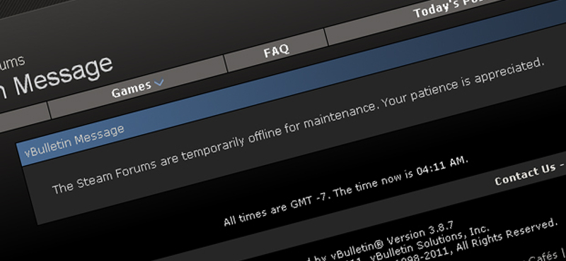 Feltörték a Steam fórumot?