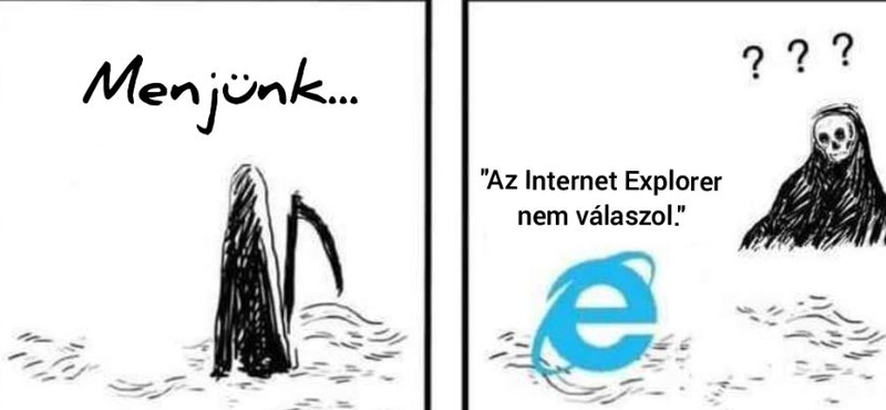 Búcsúzik az Internet Explorer, sorra érkeznek a jobbnál jobb mémek