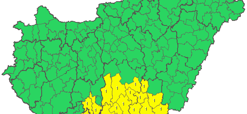 Ónos eső: a déli megyékre adtak ki riasztást