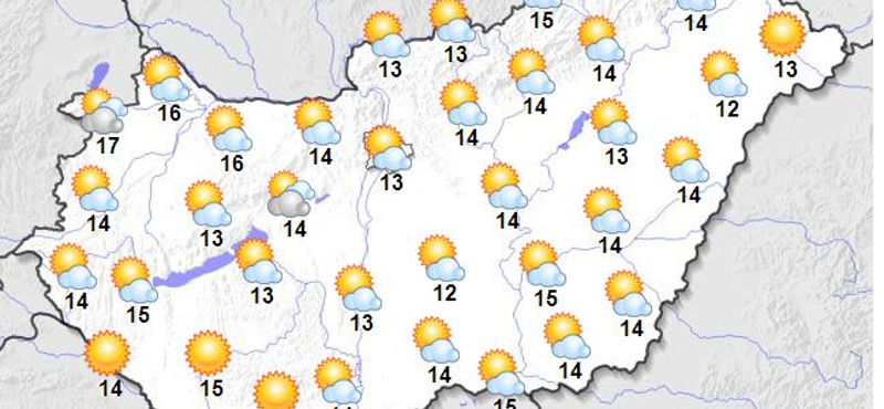 Kellemes, napsütéses időnk lesz