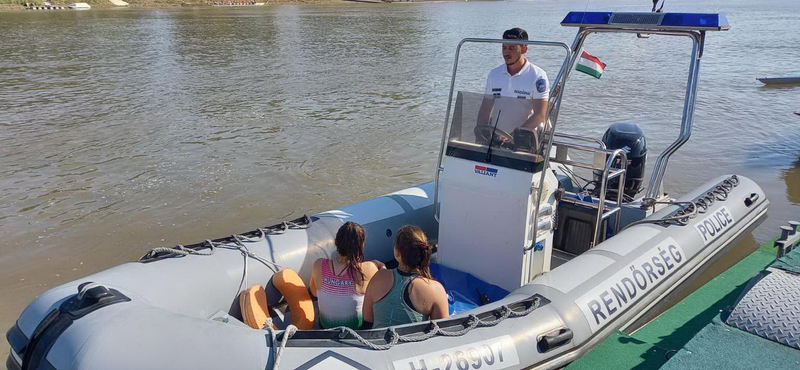 Kimentettek két kislányt a Tiszából a vízirendőrök