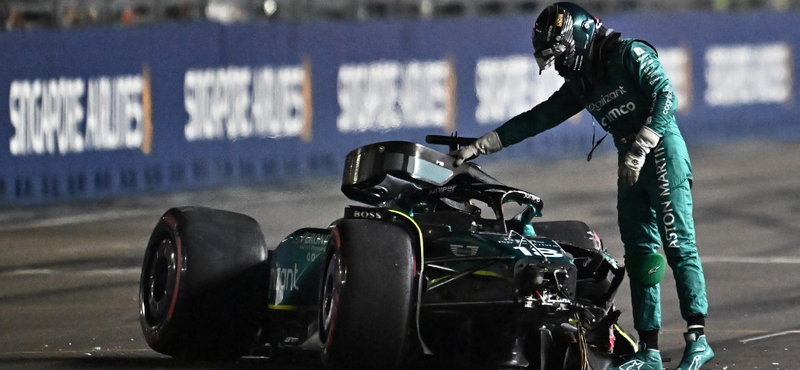 Lance Stroll nem indul a szingapúri F1-es futamon szombati balesete után