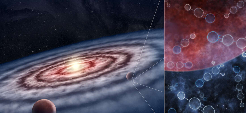 Az élet kialakulásához szükséges molekulákra bukkantak a tudósok több távoli csillagnál