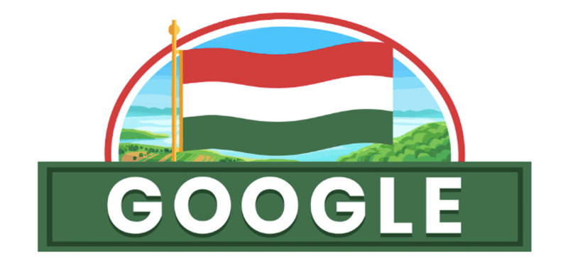 Az államalapítás ünnepe: magyar zászló lobog ma a Google kereső főoldalán