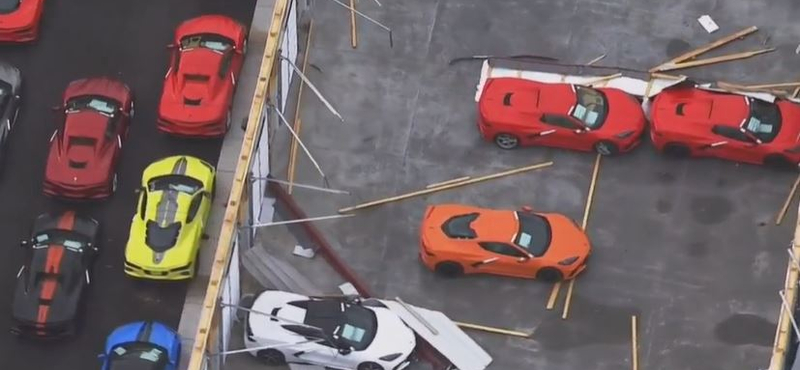 A Chevrolet Corvette gyárát is megtépázta az amerikai tornádó – videó