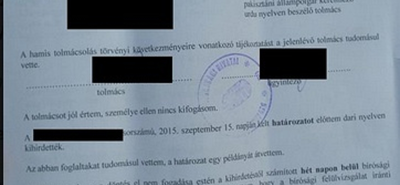 Íme az egyik első újfajta kitoloncolási határozat - fotók