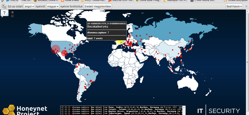 Nézze valós időben a vírusok, malware-ek támadásait