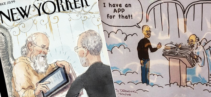 Steve Jobs a mennyország kapujában - New Yorker