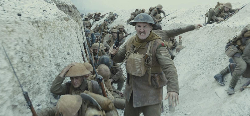 A tíz Oscarra jelölt 1917 mesterkurzusnak remek, háborús filmnek csak jó