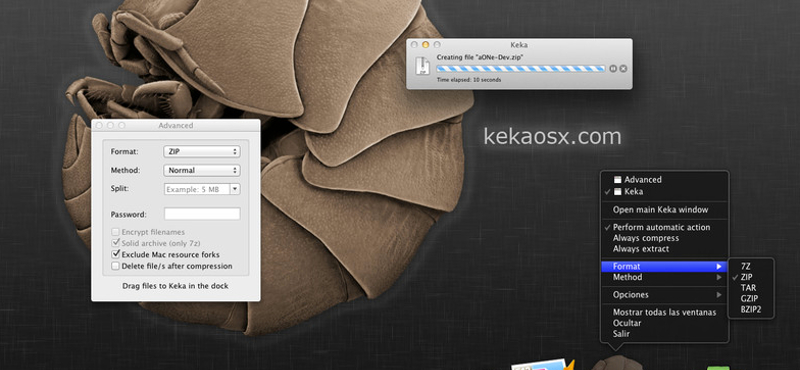 Kényelmesen használható tömörítő- és kicsomagoló alkalmazás OS X-re