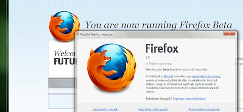 Egy újabb Firefox: letölthető a 6-os bétája