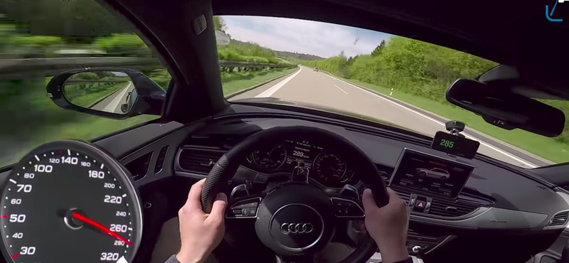 Videó: így gyorsul 0-ról 280+ km/h-ra a 750 lóerős Audi RS6 Avant