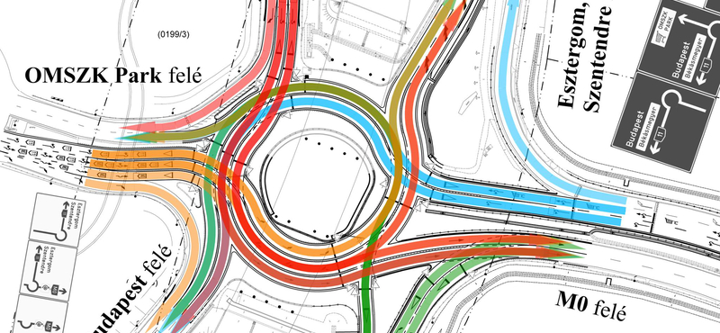 Tolatóradar: így kell közlekedni a budapesti háromsávos lámpás körforgalomban