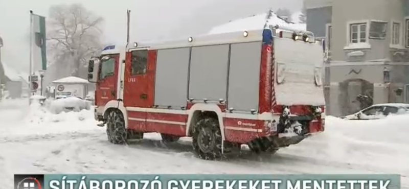 Sítáborozó magyar gyerekeket kellett kimenteni a hó miatt Ausztriában