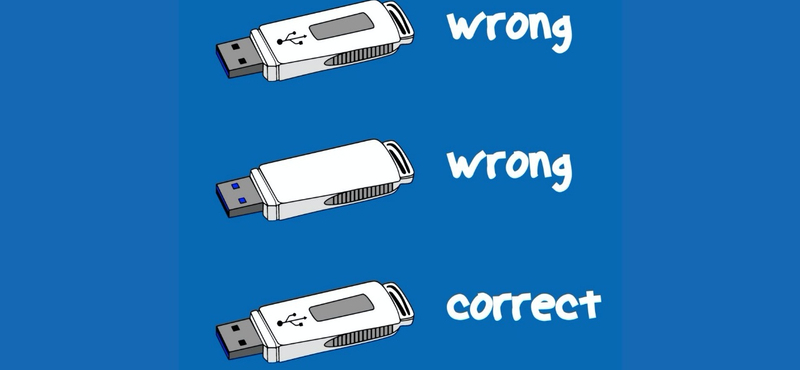 Lifehack: így dughatja be elsőre jól az USB-csatlakozós kábelt