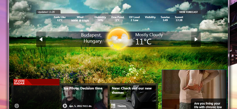 Sokoldalú időjárás-előrejelző program Windowsra