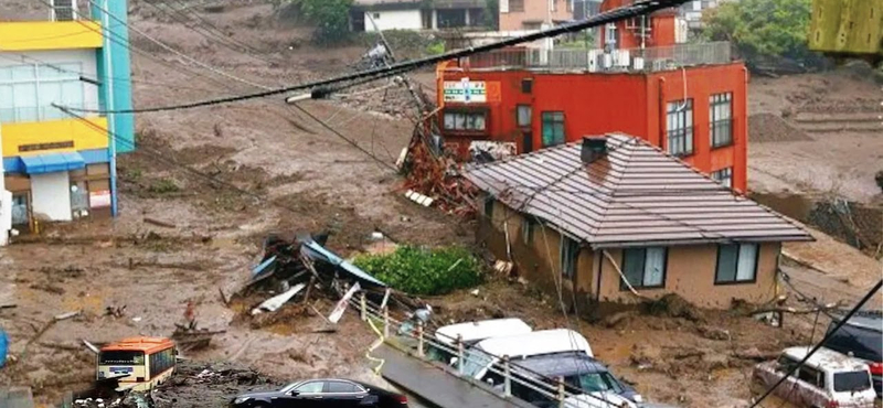 Száznál is többen tűntek el a japán földcsuszamlásban