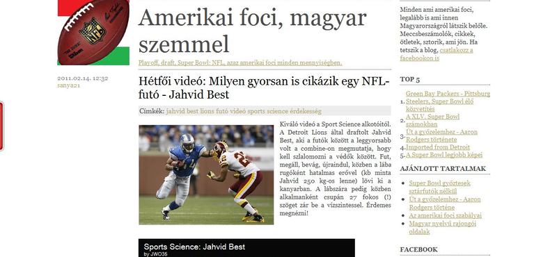 Mennyire gyors egy NFL-futó?