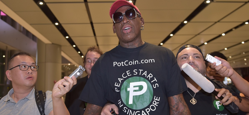 Dennis Rodman elsírta magát Kim Dzsong Un és Donald Trump találkozóján