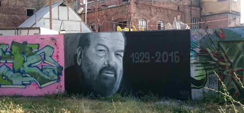 Eltüntették Bud Spencer graffitiportréját – fotó