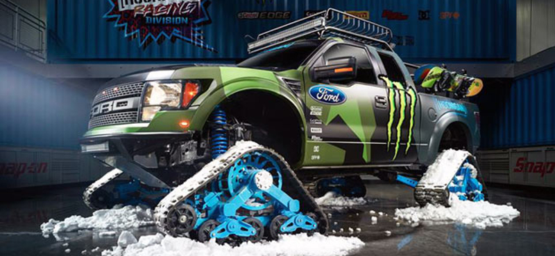 Ford Raptorból épített brutális téli verdát Ken Block - fotó