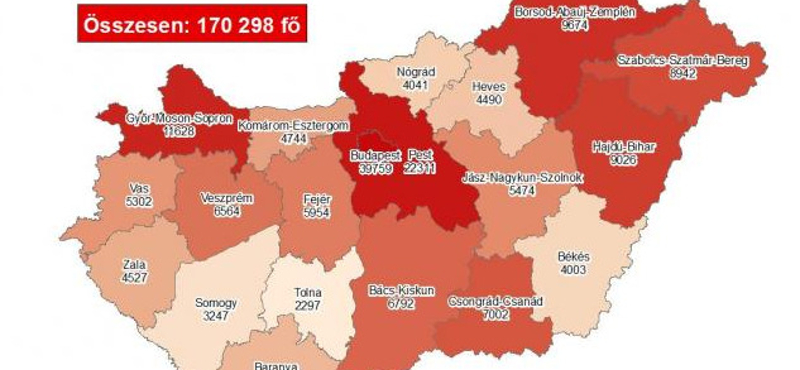 Koronavírus: 121 halott, 4397 új fertőzött Magyarországon