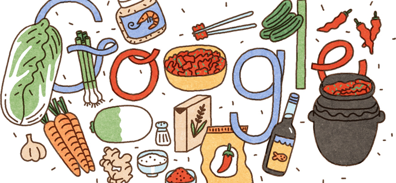 Miért van ma ez a sok zöldség a Google kereső főoldalán és mi az a kimchi?