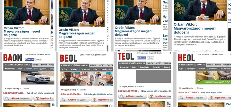 Megint Orbán folyt az összes megyei Mészáros lapból