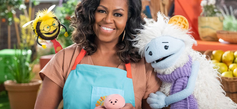 Michelle Obama bábokkal fog főzni a Netflix új sorozatában